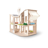 Green Dollhouse with Furniture